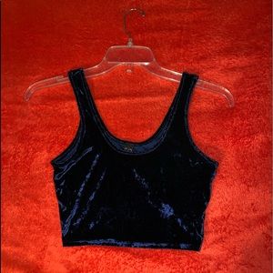 velvet crop top